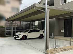 のカーポート テリオスポートIII 1500 3台用 角4本柱 積雪〜50cm対応 施工例