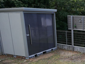 の物置・屋外倉庫 Mr.ストックマンダンディ 一般型 2200×1590×2110 ND-2215-B 施工例