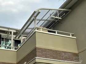 YKKAPのバルコニー屋根 ソラリア R型 屋根タイプ 単体 積雪～20cm対応 施工例