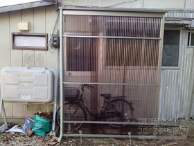 のストックヤード オイトック 波板囲い 基本タイプ 単体 積雪50cm 施工例