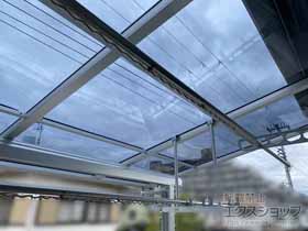 のバルコニー・ベランダ屋根 ソラリア F型 屋根タイプ 単体 積雪〜20cm対応 施工例