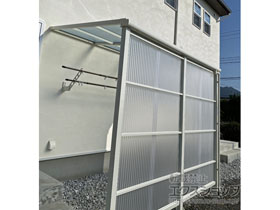 のストックヤード スピーネストックヤードF型 波板タイプ スクリーン仕様 積雪〜20cm対応 施工例