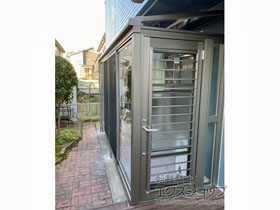 のテラス囲い・サンルーム サニージュ F型 床納まり ランマ無 積雪〜20cm対応 施工例