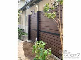 YKKAP�̃t�F���X�E��E�� ���N�A���t�F���X �ډB���^�C�v 2�i�x�� �������ėp �{�H��