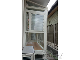 のテラス囲い・サンルーム サニージュ F型 床納まり ランマ付 積雪〜20cm対応 施工例