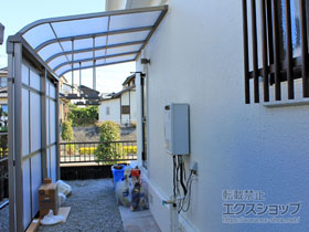 のストックヤード スピーネストックヤードR型 パネルタイプ スクリーン仕様 積雪〜20ｃｍ対応 施工例