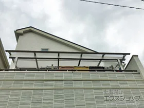 YKKAPのバルコニー屋根 ソラリア R型 屋根タイプ 単体 積雪～20cm対応 施工例