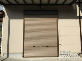 のガレージシャッター 【特注】土間シャッター イタリヤ 単体 手動式 施工例