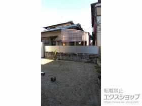 のフェンス・柵 ミエーネフェンス 目隠しルーバータイプ 自由柱施工 施工例