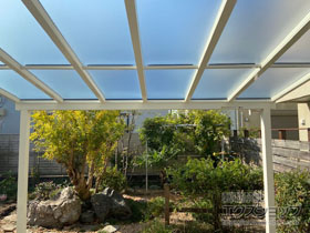 のテラス屋根 ソラリア F型 テラスタイプ 単体 積雪〜20cm対応 施工例