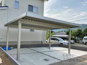 のカーポート ジーポートneo Aタイプ 2台用 角柱4本柱 積雪〜100cm対応 施工例