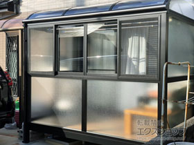 のテラス囲い・サンルーム サニージュ R型 床納まり ランマ無 積雪〜20cm対応 施工例