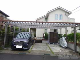 ハイルーフカーポートの施工事例－中之条町 | ハウステックともえや