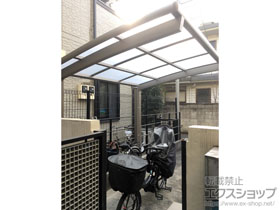 のサイクルポート・駐輪場 ネスカRミニ (ラウンドスタイル) 積雪〜20cm対応 施工例