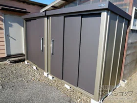 サンキンの物置・収納・屋外倉庫 【2台分】エスケーエイト SK8-70 一般型 1800×1200×1940 SK8-70-GK　×2 施工例
