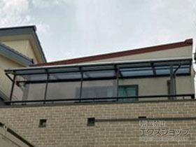 のバルコニー・ベランダ屋根 スピーネ R型 屋根タイプ 連棟 積雪〜20cm対応 施工例