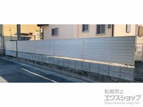 のフェンス・柵 ミエーネフェンス 目隠しルーバータイプ 自由柱施工 施工例