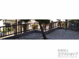 のフェンス・柵 ミエッタフェンス 防犯たて格子タイプ 自由柱施工 施工例