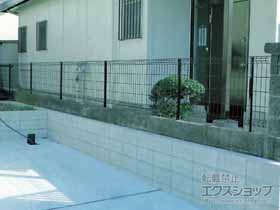 のフェンス・柵 イーネットフェンス 3F型　自由柱施工 施工例