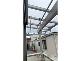 のバルコニー・ベランダ屋根 ソラリア F型 1500 屋根タイプ 単体 積雪〜50cm対応 施工例