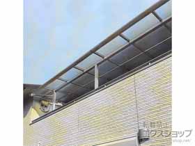 のバルコニー・ベランダ屋根 ソラリア F型 屋根タイプ 三連棟 積雪〜20cm対応 施工例
