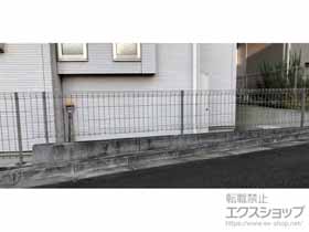 のフェンス・柵 イーネットフェンス 3F型　自由柱施工 施工例