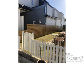 のフェンス・柵 レスティンフェンス7型　自由柱施工 施工例