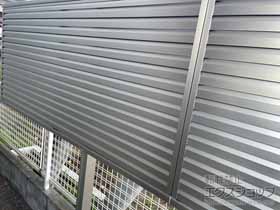のフェンス・柵 ミエーネ目隠しルーバーフェンス 上段のみ設置 自立建て用 施工例