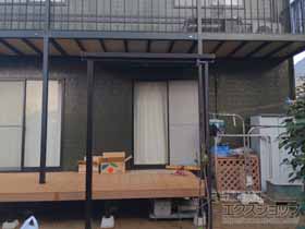 のテラス屋根 ソラリア F型 テラスタイプ 単体 積雪〜20cm対応＋水平式物干し 施工例