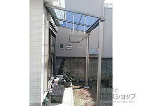 のテラス屋根 スピーネ F型 テラスタイプ 単体 積雪〜20cm対応 施工例