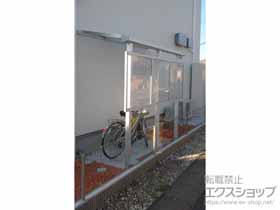 のテラス屋根 ソラリア F型 テラスタイプ 単体 積雪〜20cm対応＋ソラリア 前面パネル*1段 施工例