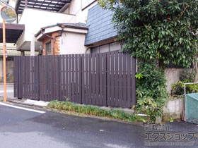 のフェンス・柵 タテイタスタイル 120サイズ（隙間20mm）高尺タイプ 隙間20mm 施工例
