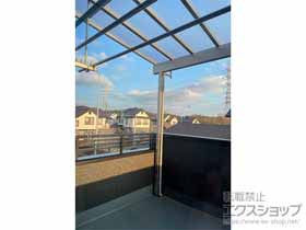 のバルコニー・ベランダ屋根 ソラリア F型 1500 屋根タイプ 単体 積雪〜50cm対応 施工例