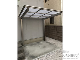 のサイクルポート・駐輪場 ネスカFミニ (フラットスタイル) 積雪〜20cm対応 施工例
