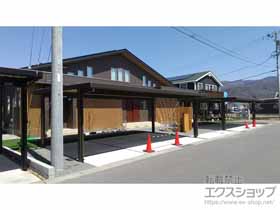 のカーポート カーポートSW 積雪50cm対応 3台用 4本柱 施工例