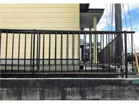 のフェンス・柵 ミエッタフェンス 防犯たて格子タイプ 自由柱施工 施工例