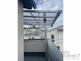 のバルコニー・ベランダ屋根 ソラリア F型 1500 屋根タイプ 単体 積雪〜50cm対応 施工例