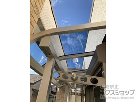 のバルコニー・ベランダ屋根 ソラリア R型 屋根タイプ 単体 積雪〜20cm対応 施工例