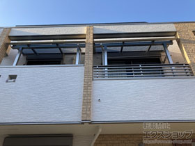 のバルコニー・ベランダ屋根 ソラリア R型 屋根タイプ 単体 積雪〜20cm対応 施工例