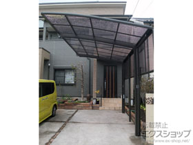 のカーポート ネスカR (ラウンドスタイル) 積雪〜20cm対応+ネスカR用サイドパネル 施工例