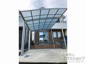 のカーポート レイナポートグラン　積雪〜20cm対応＋着脱式サポート柱 2本入り 施工例