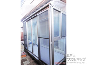 のテラス囲い・サンルーム サニージュ R型 床納まり ランマ無 積雪〜20cm対応 施工例