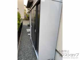 の物置・屋外倉庫 シンプリー 一般型 2160×615×1903 MJX-216E-EB 施工例