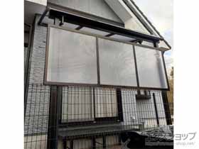 のテラス屋根 ソラリア R型 テラスタイプ 単体 積雪〜20cm対応＋ソラリア 前面パネル *1段 施工例