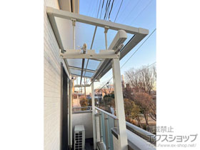 のバルコニー・ベランダ屋根 スピーネ F型 屋根タイプ 単体 積雪〜20cm対応 施工例