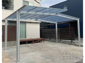 のカーポート ネスカF (フラットスタイル) M合掌 積雪〜20cm対応 施工例