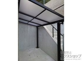 のテラス屋根 プレシオステラスII F型 テラスタイプ 単体 積雪〜20cm対応 施工例