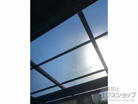 のバルコニー・ベランダ屋根 ソラリア F型 屋根タイプ 単体 積雪〜20cm対応 施工例