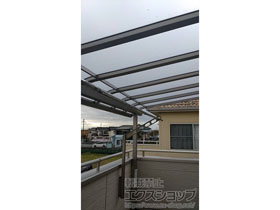 のバルコニー・ベランダ屋根 テラスVS R型 屋根タイプ 単体 積雪〜30cm対応 施工例