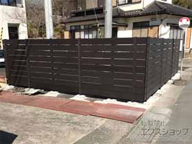のフェンス・柵 プラド/one(ワン)フェンス ジョイントあり仕様 高尺タイプ 　隙間10mm 施工例